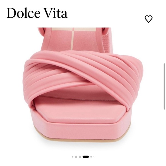 Dolce Vita Altin Platform Slide Sandal Pink Stella New No Box - Picture 4 of 8